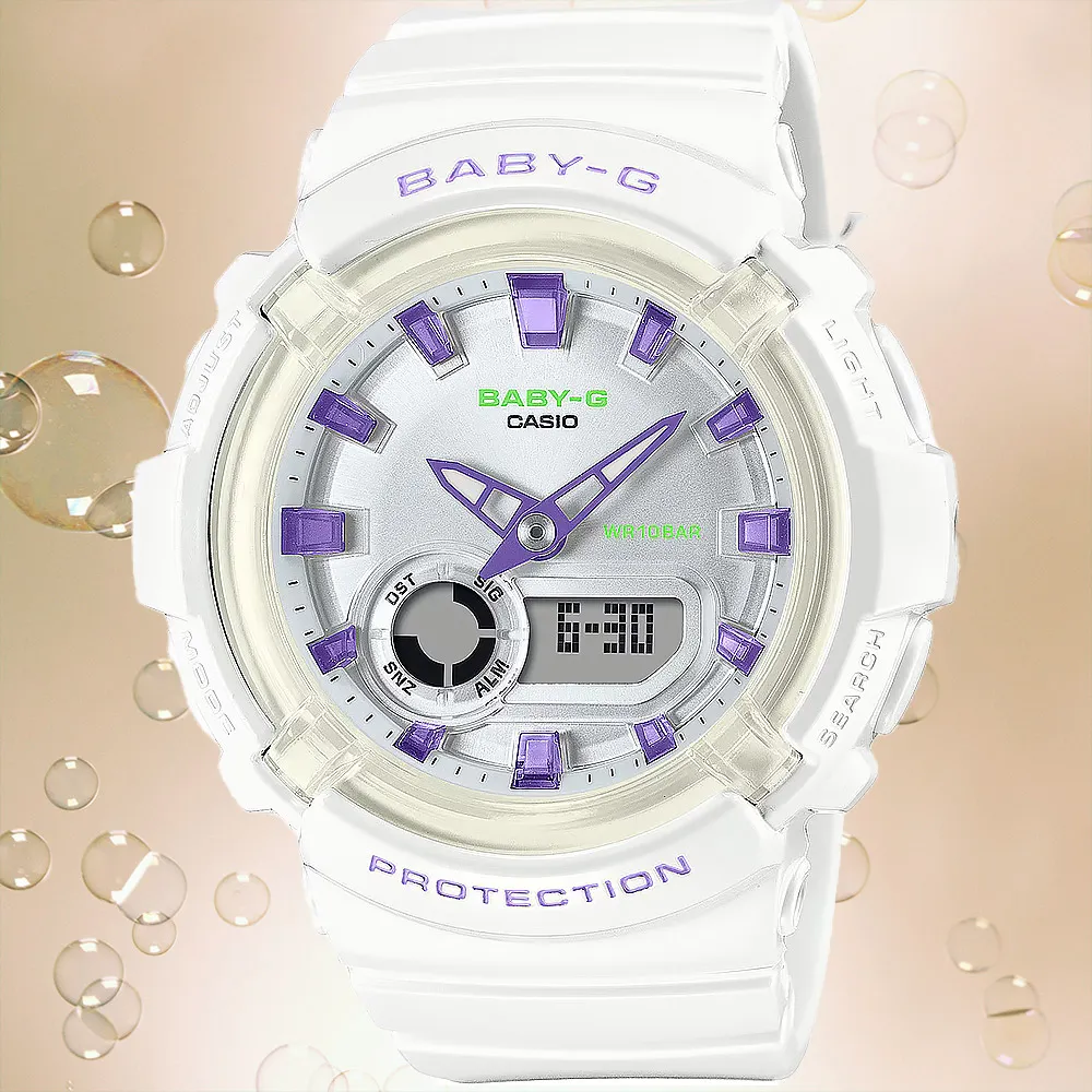 CASIO 卡西歐 BABY-G 舞池霓虹燈 運動風格雙顯錶-黑 BGA-280DN-1A 歷史價格詳細信息