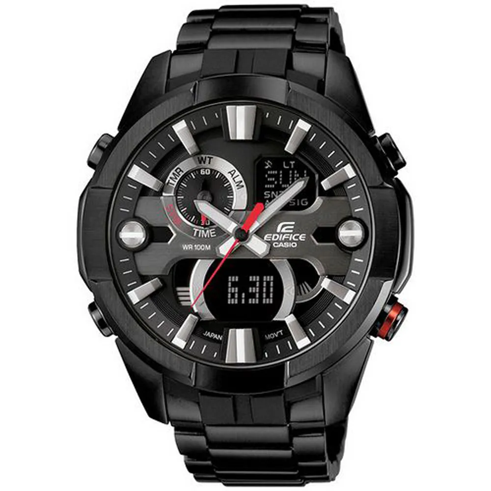 【CASIO】EDIFICE雙顯系列藍芽智慧錶 Red Bull紅牛F1賽車款/48mm/黑藍 ECB-10DB-1B 歷史價格詳細信息