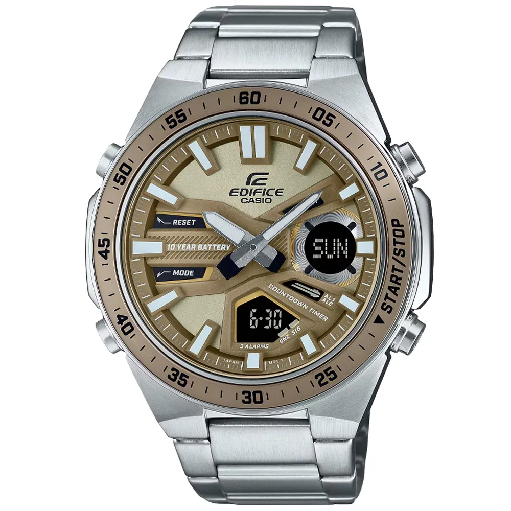 【CASIO 卡西歐】EDIFICE 雙LED燈賽車三眼腕錶 EFR-534RBP-1A 46mm 現代鐘錶 歷史價格詳細信息