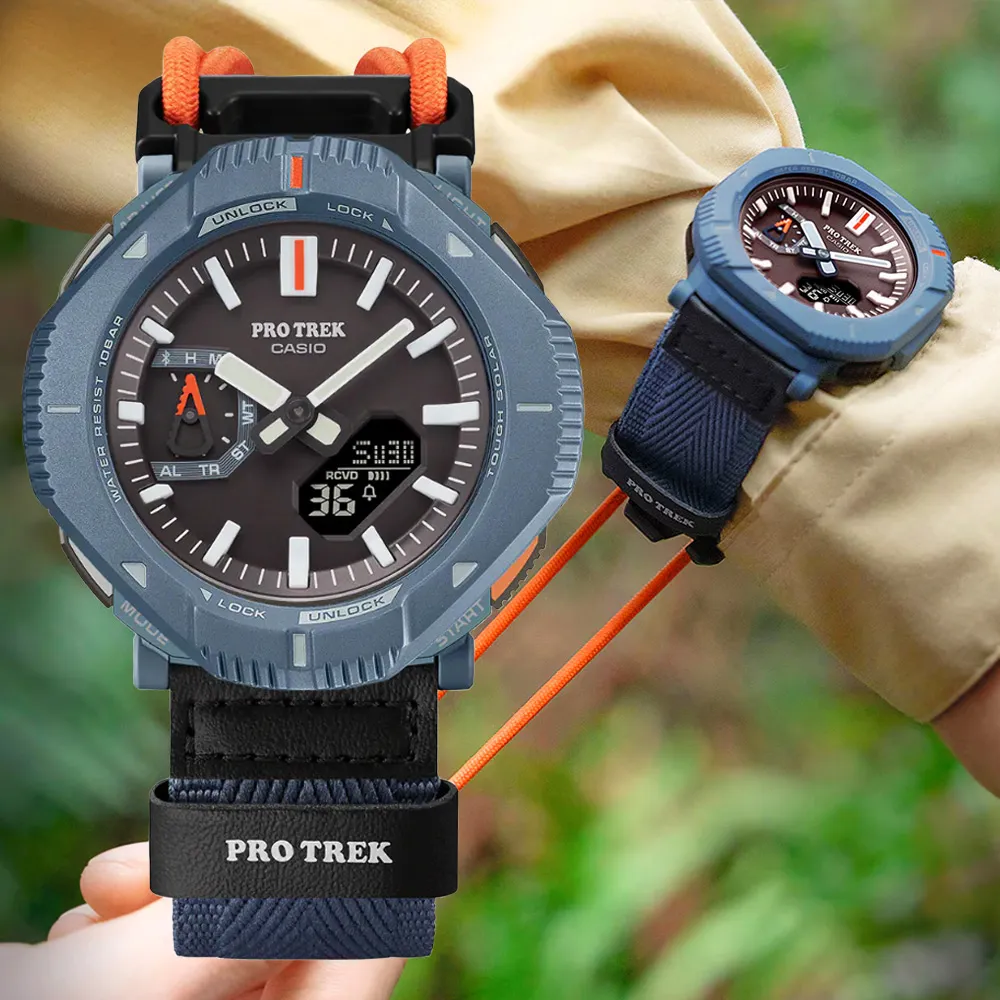 CASIO PRO TREK 搭載3大感應器藍色主題專家戶外運動登山錶-PRG-650YL-2 歷史價格詳細信息