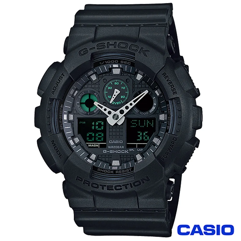 【G-SHOCK】運動酷炫烈焰紅雙顯手錶GA-100BNR-1A 51.2mm 現代鐘錶 歷史價格詳細信息