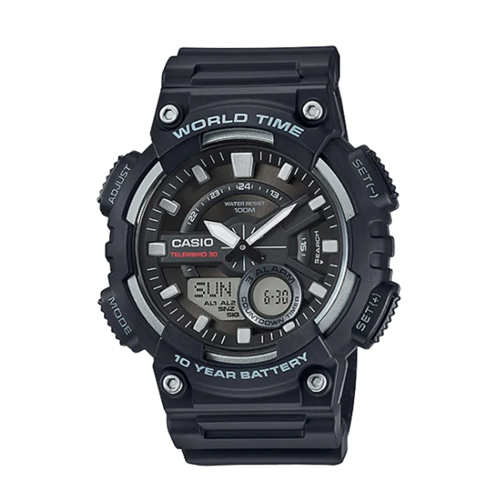 CASIO 十年電力復古潮流雙顯電子錶AEQ-110BW-9A 歷史價格詳細信息