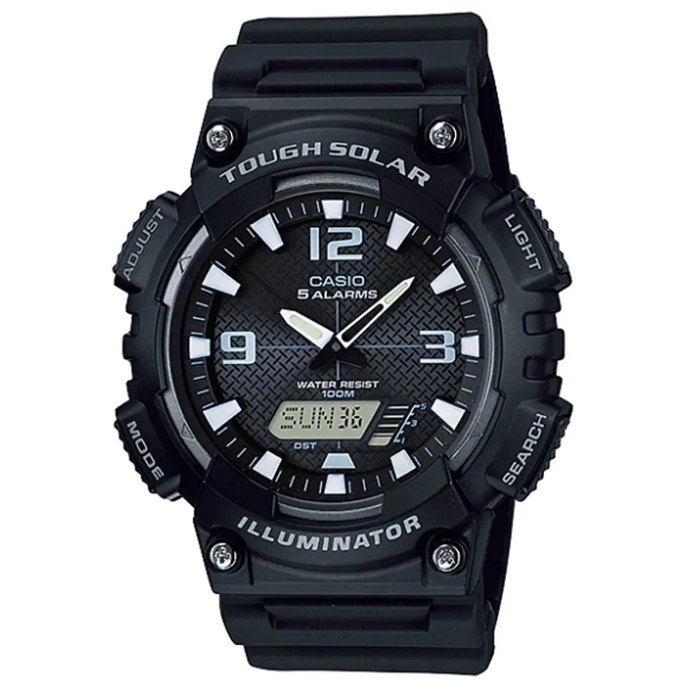 【CASIO 】太陽動能雙顯數位雙顯錶-黑面白針 歷史價格詳細信息