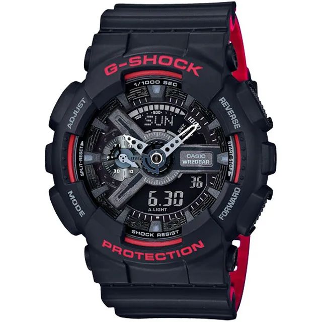 【CASIO G-SHOCK】絕對強悍系列經典耐衝擊雙顯運動腕錶-酷焰紅/GA-700BNR-1A 歷史價格詳細信息
