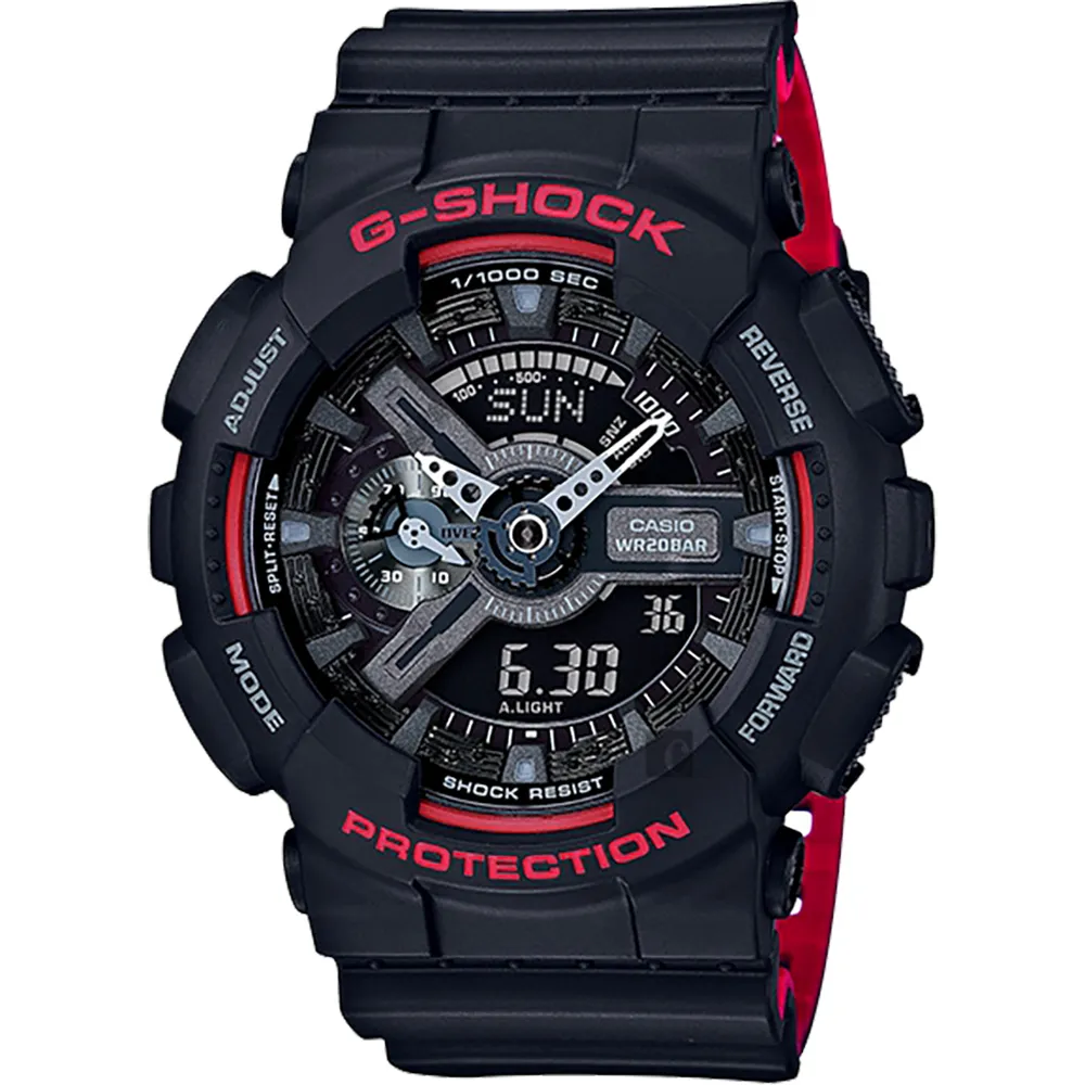 CASIO卡西歐G-SHOCK人氣暢銷款指針數位雙顯設計GA-100BT-1A GA-100GBX GA-100黑色 歷史價格詳細信息