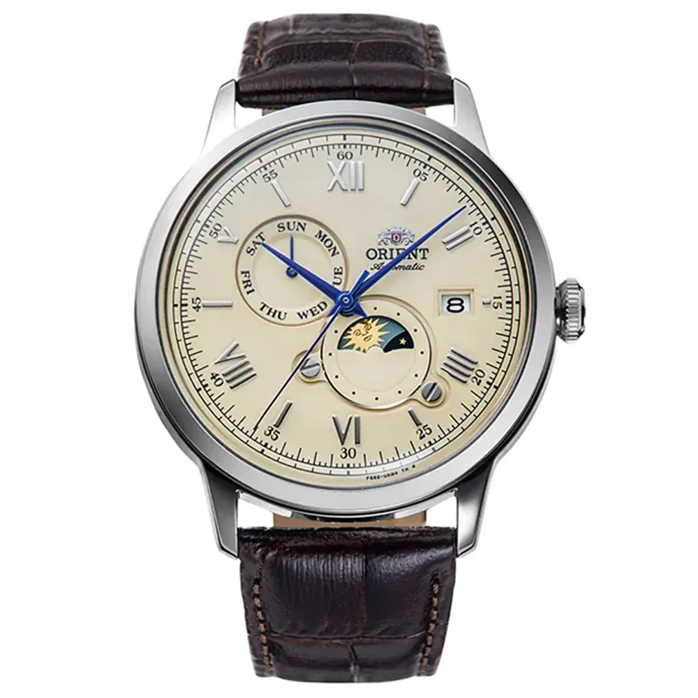 ORIENT 東方 Sun & Moon 系列 日月相機械錶-42.5mm RA-AK0009T 歷史價格詳細信息