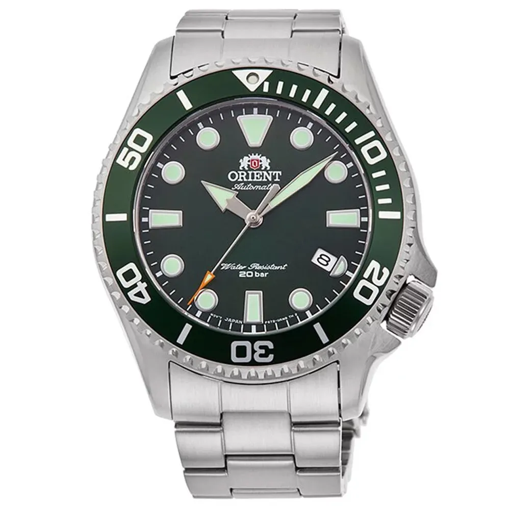 【ORIENT】東方錶 Water Resistant系列 RA-AC0K02E 鋼錶帶 潛水錶 機械男錶 綠 歷史價格詳細信息