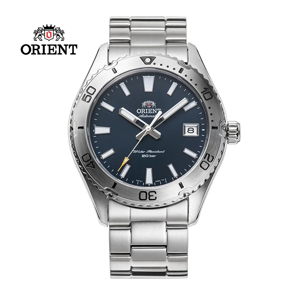 ORIENT 東方錶 藍水鬼 200米潛水機械錶-銀x藍/41.8mm RA-AA0002L 歷史價格詳細信息