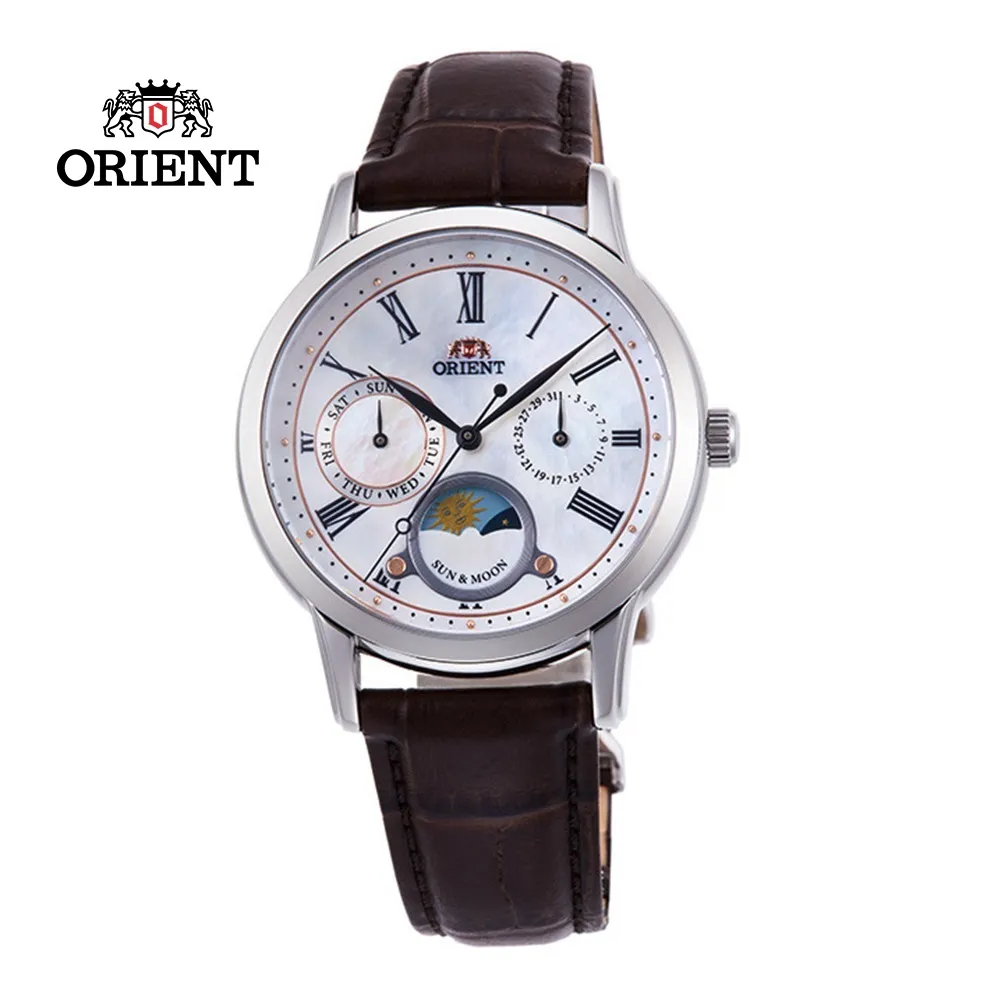 ORIENT 東方錶 SUN&MOON系列 日月相錶 鋼帶款 黑面 RA-AK0307B- 41.5mm 歷史價格詳細信息