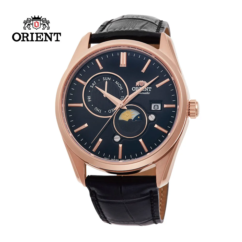 ORIENT 東方錶 SUN&MOON系列 日月相錶 鋼帶款 黑面 RA-AK0307B- 41.5mm 歷史價格詳細信息