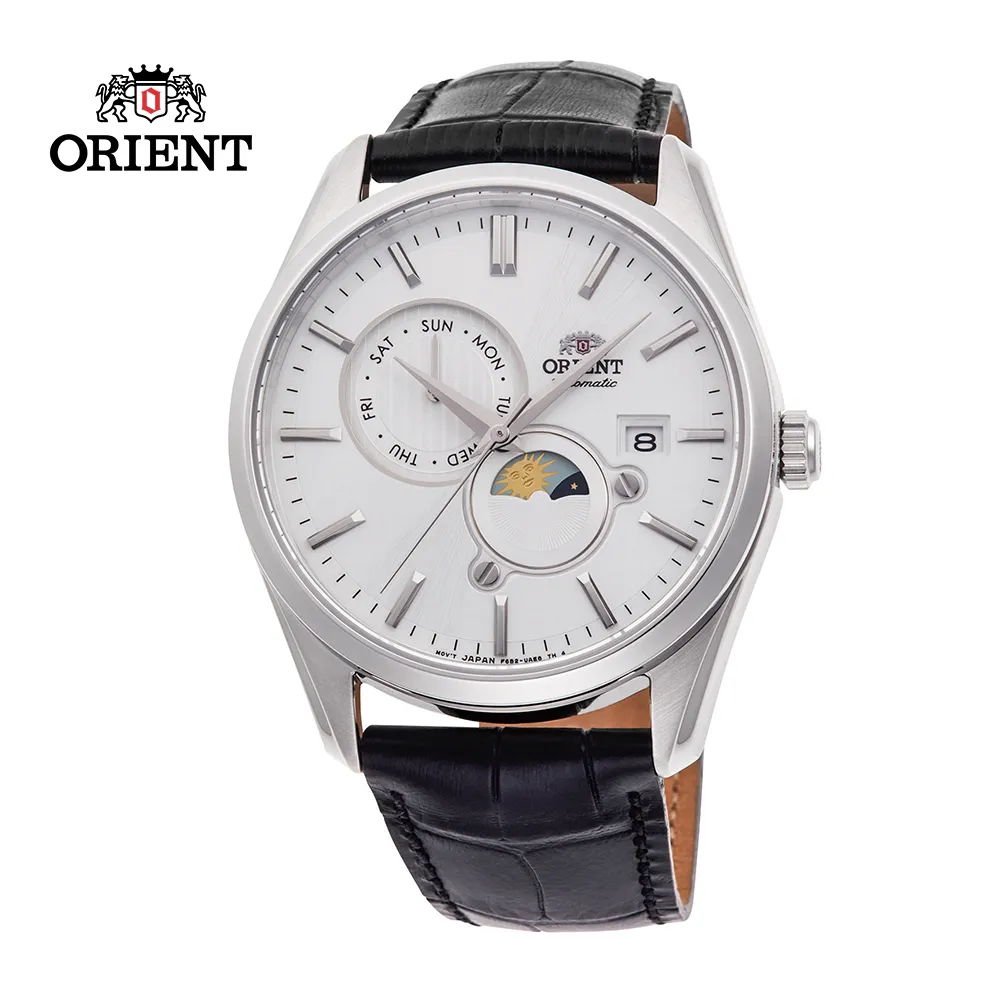 ORIENT 東方錶 SUN&MOON系列 日月相錶 鋼帶款 黑面 RA-AK0307B- 41.5mm 歷史價格詳細信息