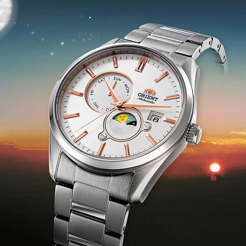 ORIENT 東方 Sun & Moon 系列 日月相機械錶-42.5mm RA-AK0009T 歷史價格詳細信息
