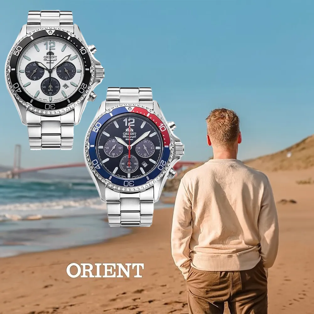 ORIENT 東方錶 Quartz Sports系列 太陽能跑馬計時腕錶 鋼帶款 黑色 RA-TX0202B - 42.8 mm 歷史價格詳細信息