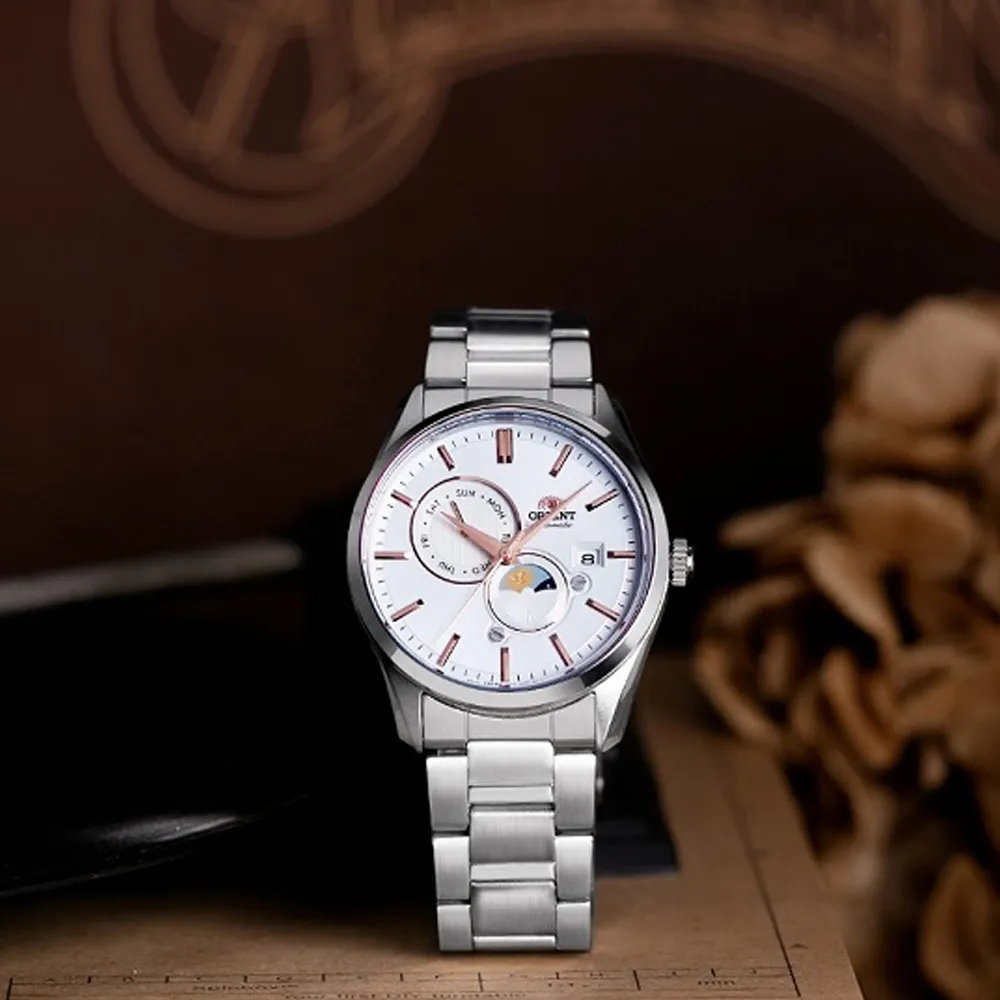 ORIENT 東方錶 SUN&MOON系列 晝夜顯示機械腕錶-RA-AK0307B 歷史價格詳細信息