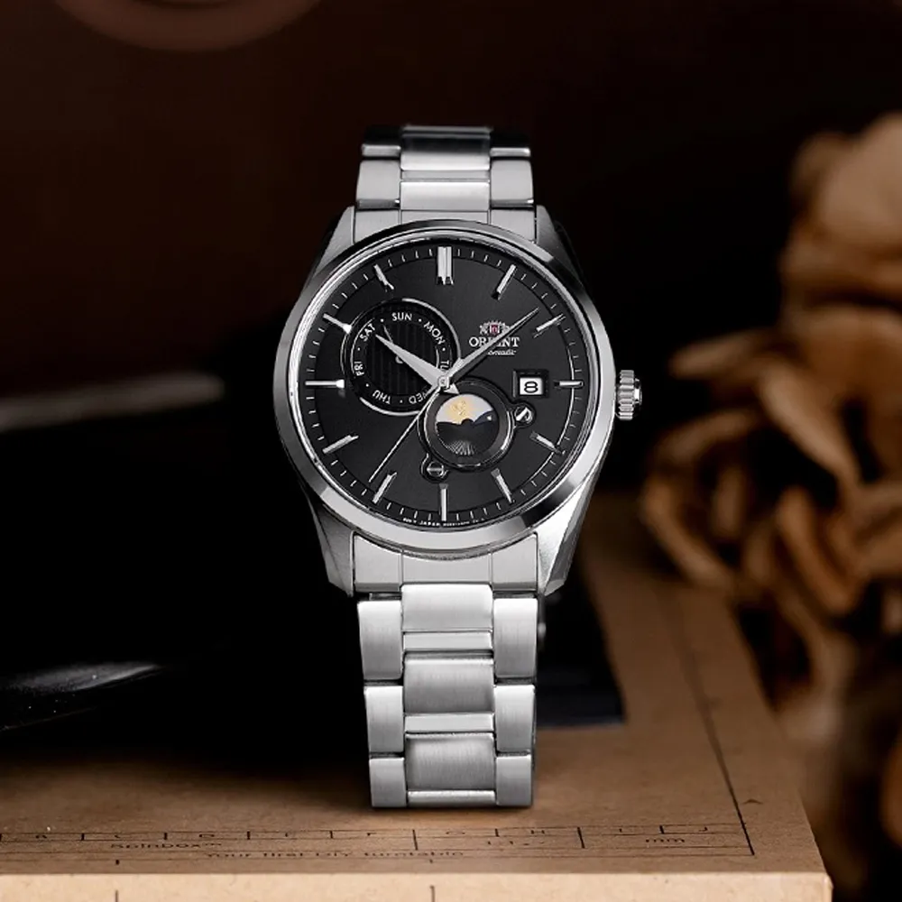 ORIENT 東方錶 SUN&MOON系列 晝夜顯示機械腕錶-RA-AK0307B 價格比較,價格查詢,歷史價格詳細信息