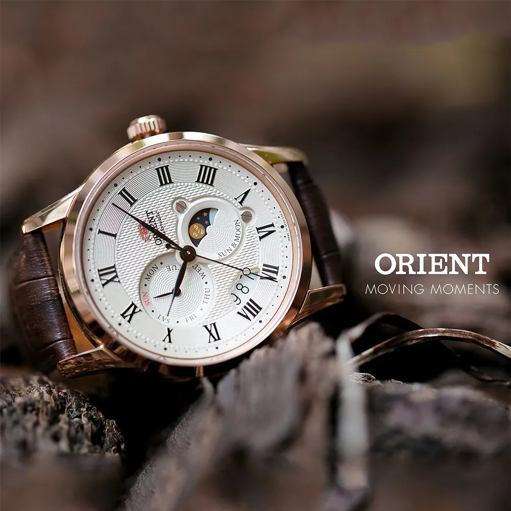 ORIENT 東方 Sun & Moon 系列 日月相機械錶-42.5mm RA-AK0009T 歷史價格詳細信息