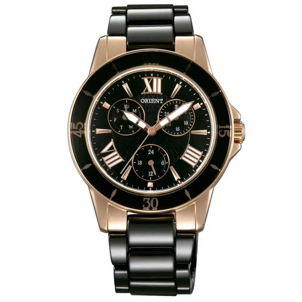 ORIENT東方 時尚晶亮典雅女腕錶/珍珠母貝x玫瑰金/30mm/FQC0M002W 歷史價格詳細信息