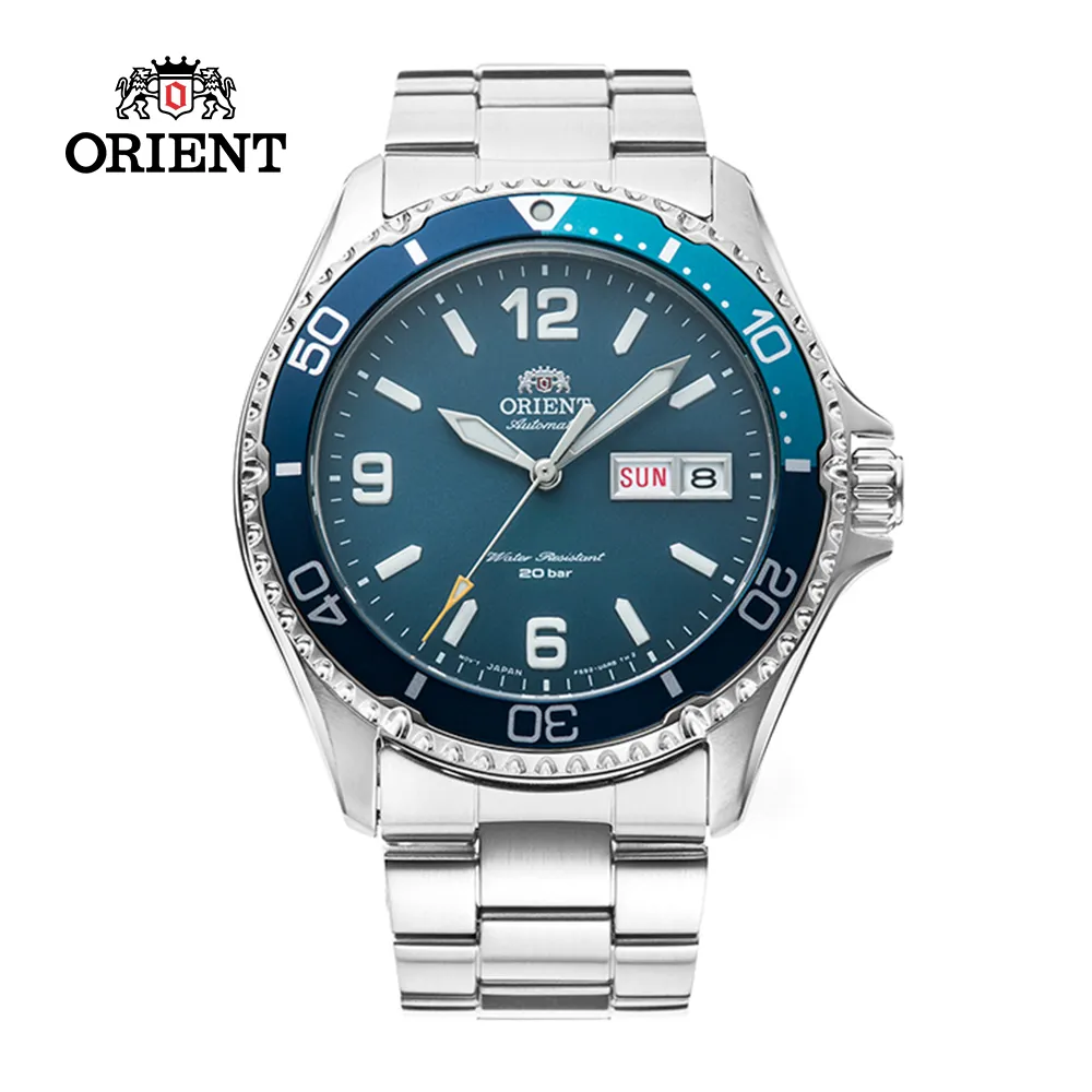 ORIENT 東方錶 藍水鬼 200米潛水機械錶-銀x藍/41.8mm RA-AA0002L 歷史價格詳細信息