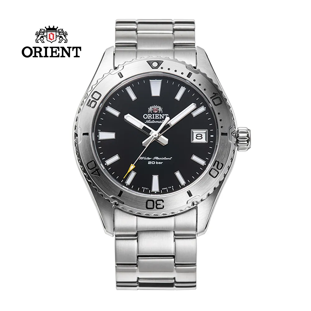 ORIENT 東方錶 WATER RESISTANT系列 黑水鬼 200m潛水機械錶 鋼帶款 黑色 FAA02004B 歷史價格詳細信息