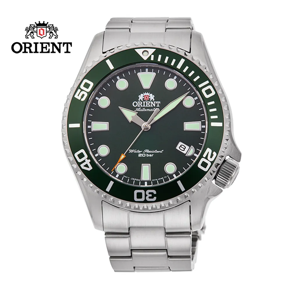 ORIENT 東方錶 綠水鬼 200米潛水機械錶-銀x綠/44mm RA-AA0914E 歷史價格詳細信息