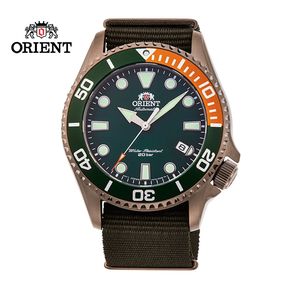 ORIENT 東方錶 綠水鬼 200米潛水機械錶-銀x綠/44mm RA-AA0914E 歷史價格詳細信息