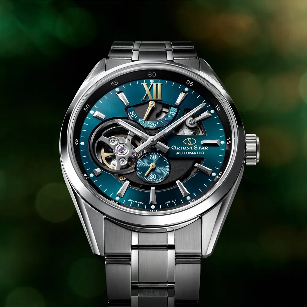【ORIENT】  RE-AV0114E《東方之星50小時動力儲存顯示 鏤空機械錶》41mm/藍寶石鏡面/綠【第一鐘錶】 歷史價格詳細信息