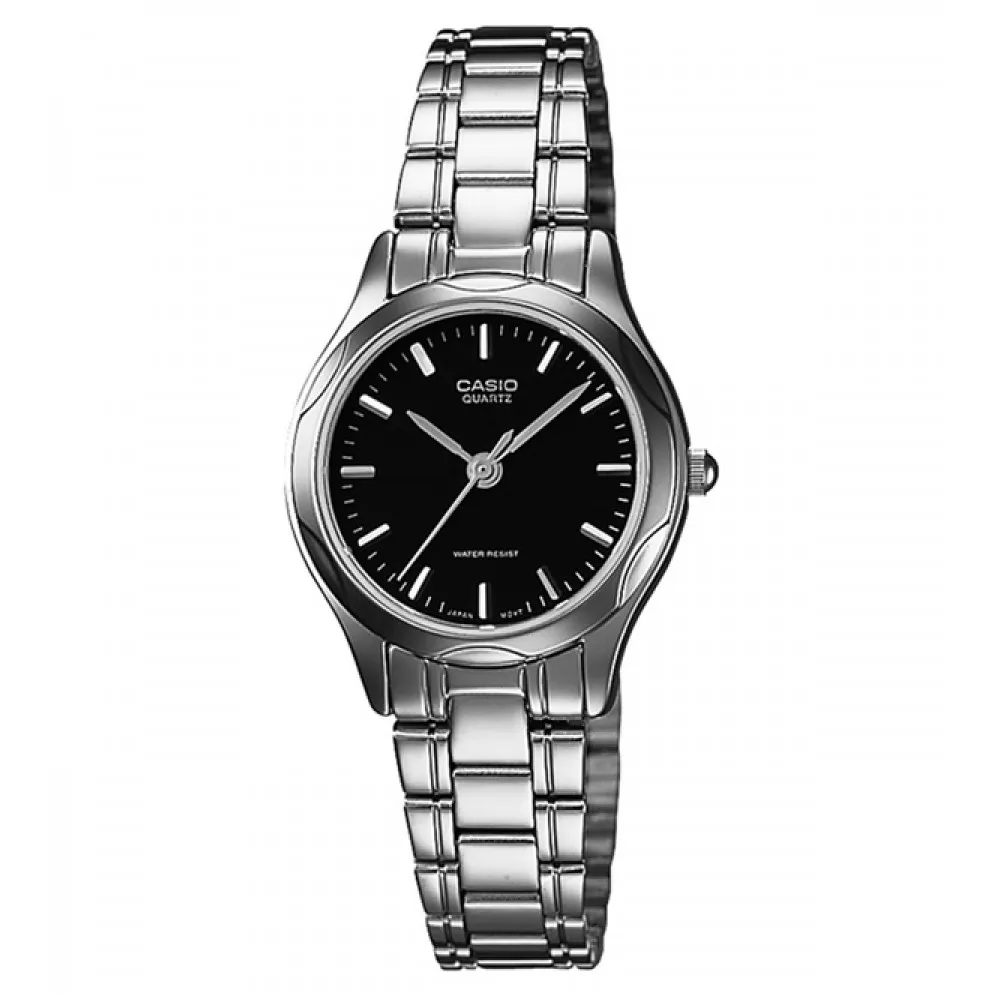 CASIO / LTP-1275D-1A / 卡西歐 簡約優雅 復古時尚 不鏽鋼手錶 黑色 25mm 歷史價格詳細信息