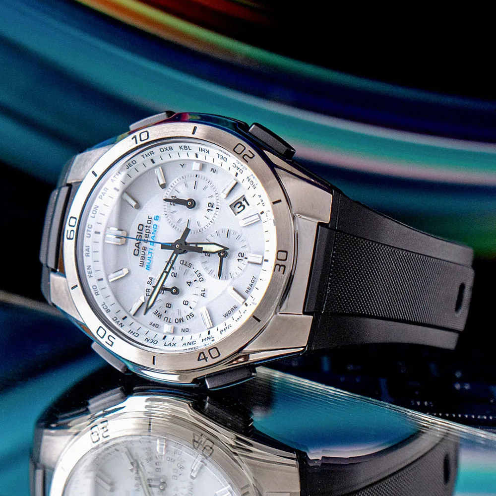 CASIO 多功能太陽能電波指針錶-黑/43.5mm 歷史價格詳細信息