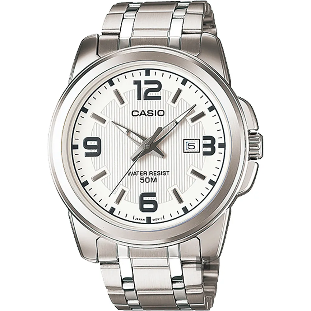 【CASIO 卡西歐】紳士風範皮革腕錶/藍x銀框 羅馬數字款(MTP-VD200L-2B) 歷史價格詳細信息