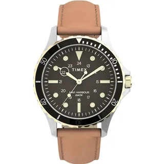 TIMEX 簡約紳士皮帶腕錶-金X黑帶 歷史價格詳細信息