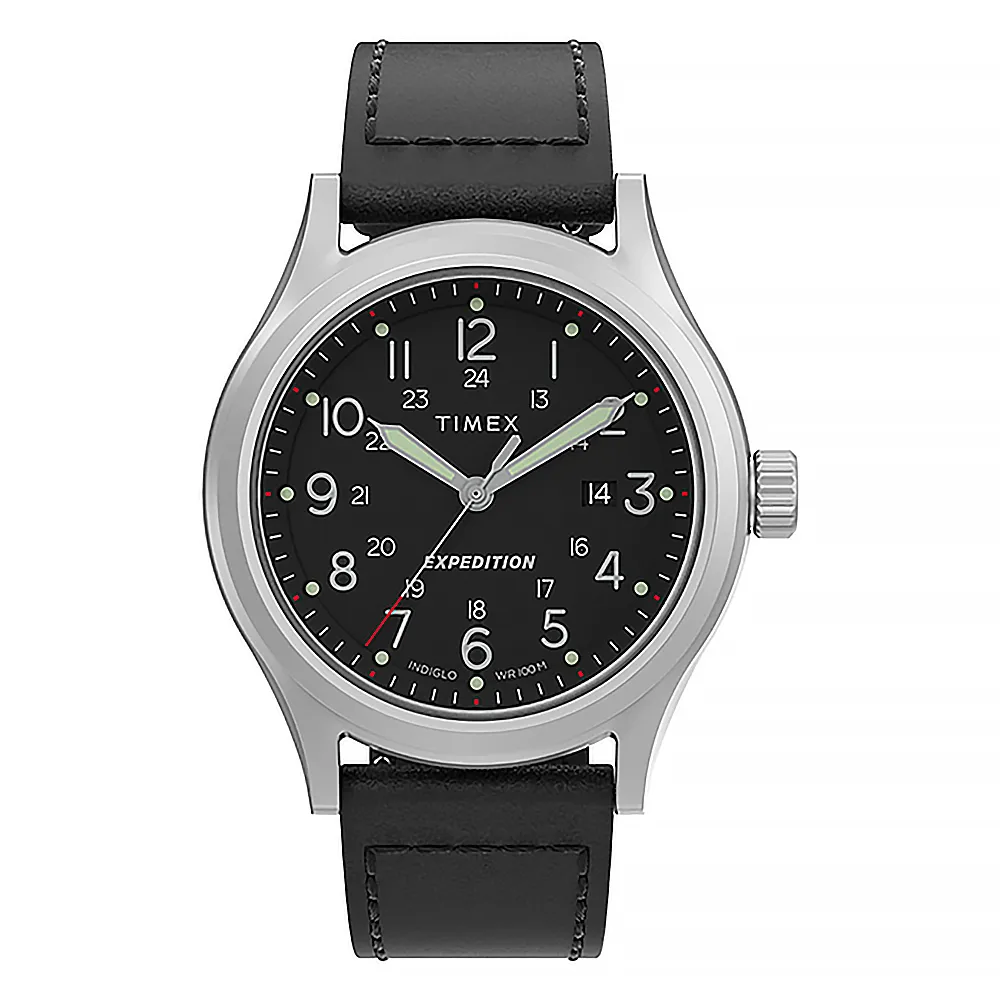 TIMEX 天美時 遠征系列 經典風格個性真皮革男手錶-黑 41mm(TXTW2V07400) 歷史價格詳細信息