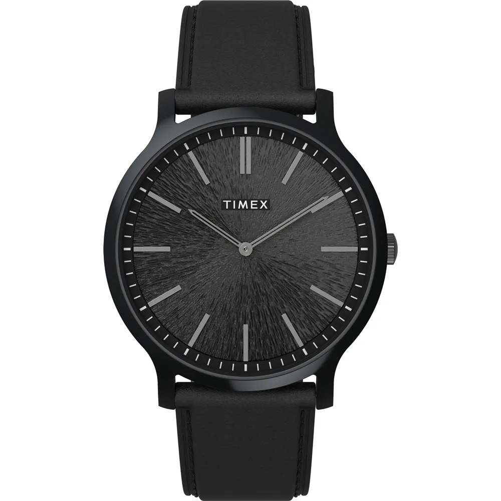 【TIMEX】天美時 風格系列 超薄時尚手錶 (黑x黑 TXTW2V43600) 歷史價格詳細信息