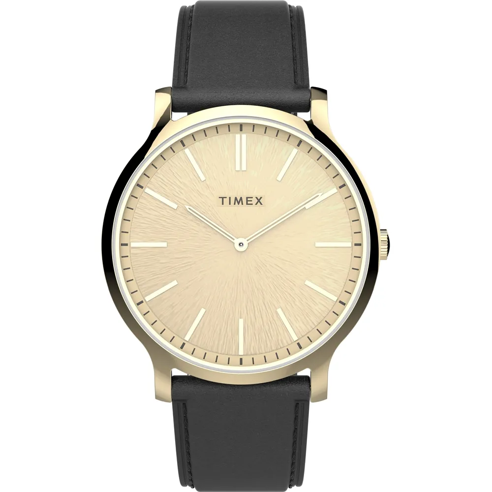 【TIMEX】天美時 風格系列 超薄時尚手錶 (黑x黑 TXTW2V43600) 歷史價格詳細信息