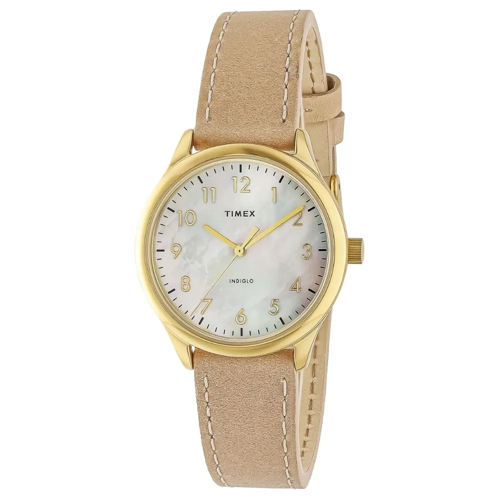 【TIMEX】天美時 Easy Reader系列 32毫米珍珠母貝仕女手錶 ( 咖啡TXTW2W15700) 歷史價格詳細信息