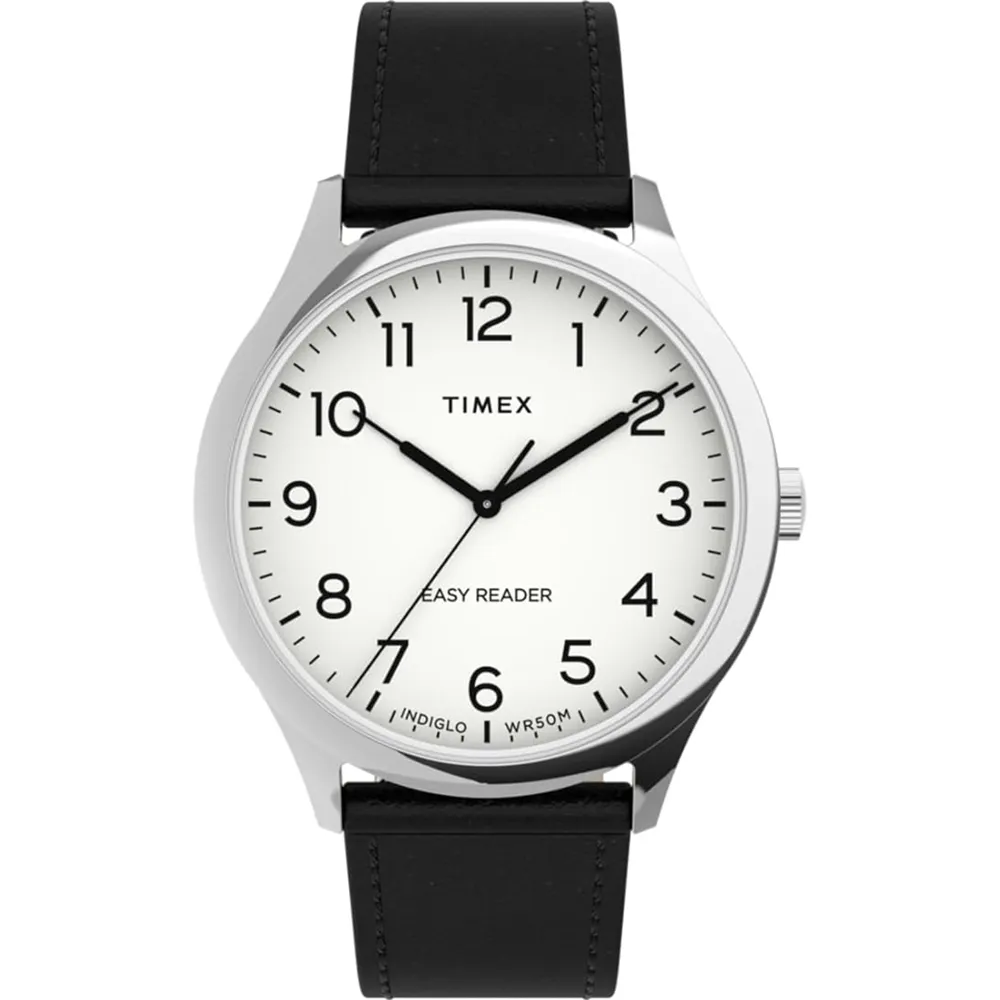 【TIMEX】  Easy Reader 40週年紀念款經典手錶 ( 黑/深棕色 TXTW2R35800 ) 歷史價格詳細信息