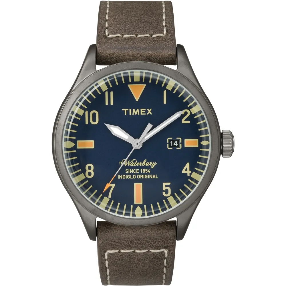 【TIMEX】天美時Waterbury系列 雙眼計時手錶 (米白/咖啡色 TXTW2R38300) 歷史價格詳細信息