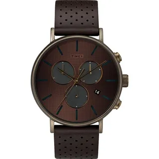 【TIMEX】 天美時 Fairfield Chrono系列 時尚三眼計時手錶 (黑 TXTW2R79800) 歷史價格詳細信息