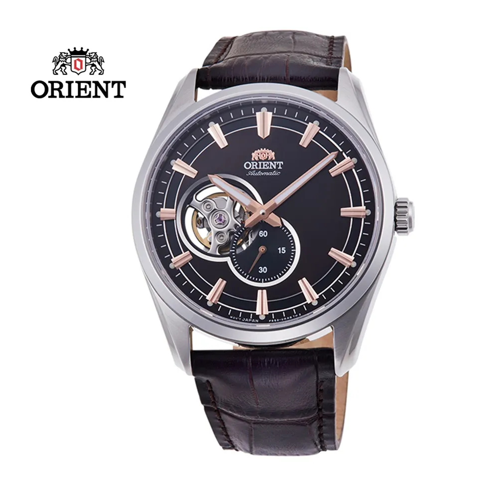 ORIENT 東方錶 RA-AR0005Y 藍寶石半鏤空機械錶 皮帶款 黑/咖啡 40mm 歷史價格詳細信息