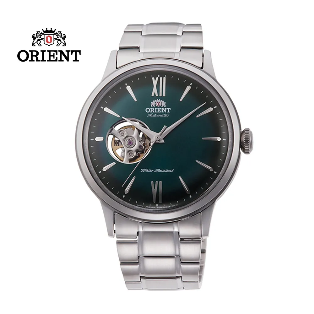 ORIENT 東方錶 SEMI-SKELETON系列 鏤空機械錶 鋼帶款 RA-AG0026E 綠色 - 40.5mm 歷史價格詳細信息