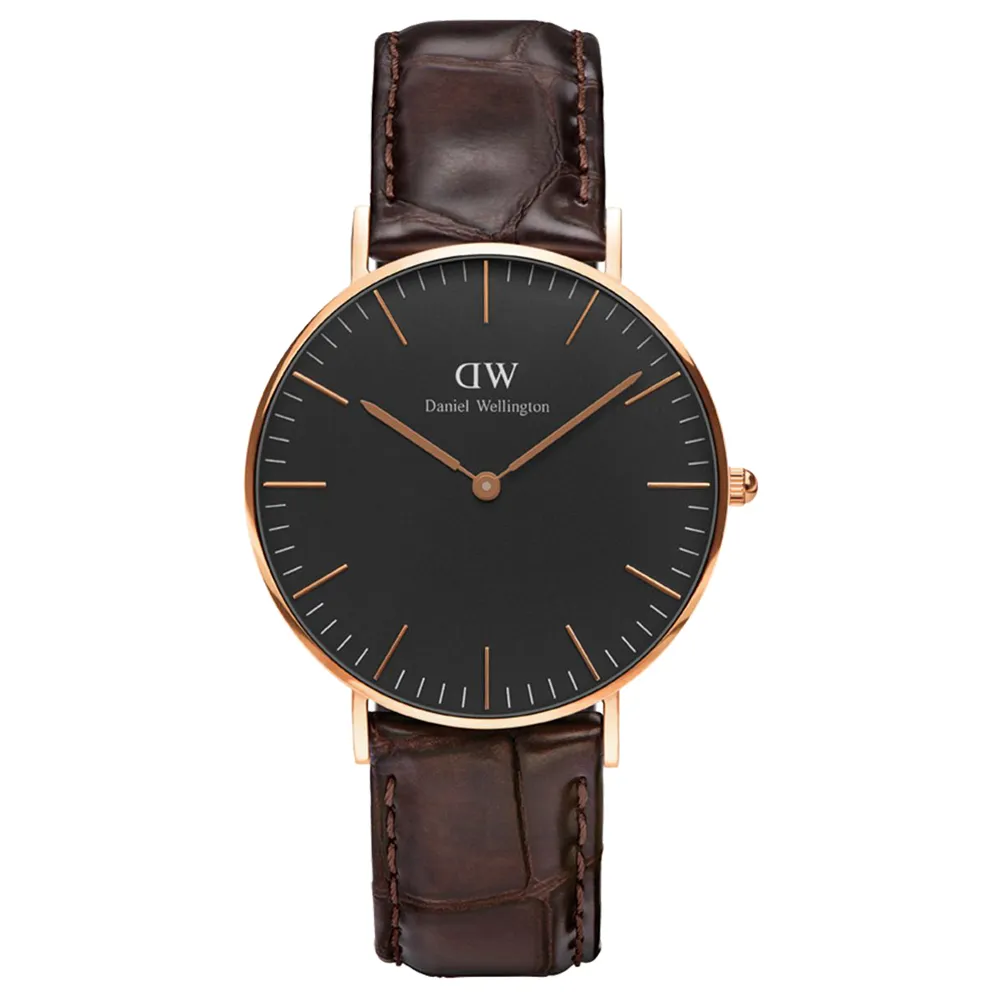 【Daniel Wellington】經典雪菲爾黑色皮帶腕錶-銀框/32mm(DW00100180) 歷史價格詳細信息