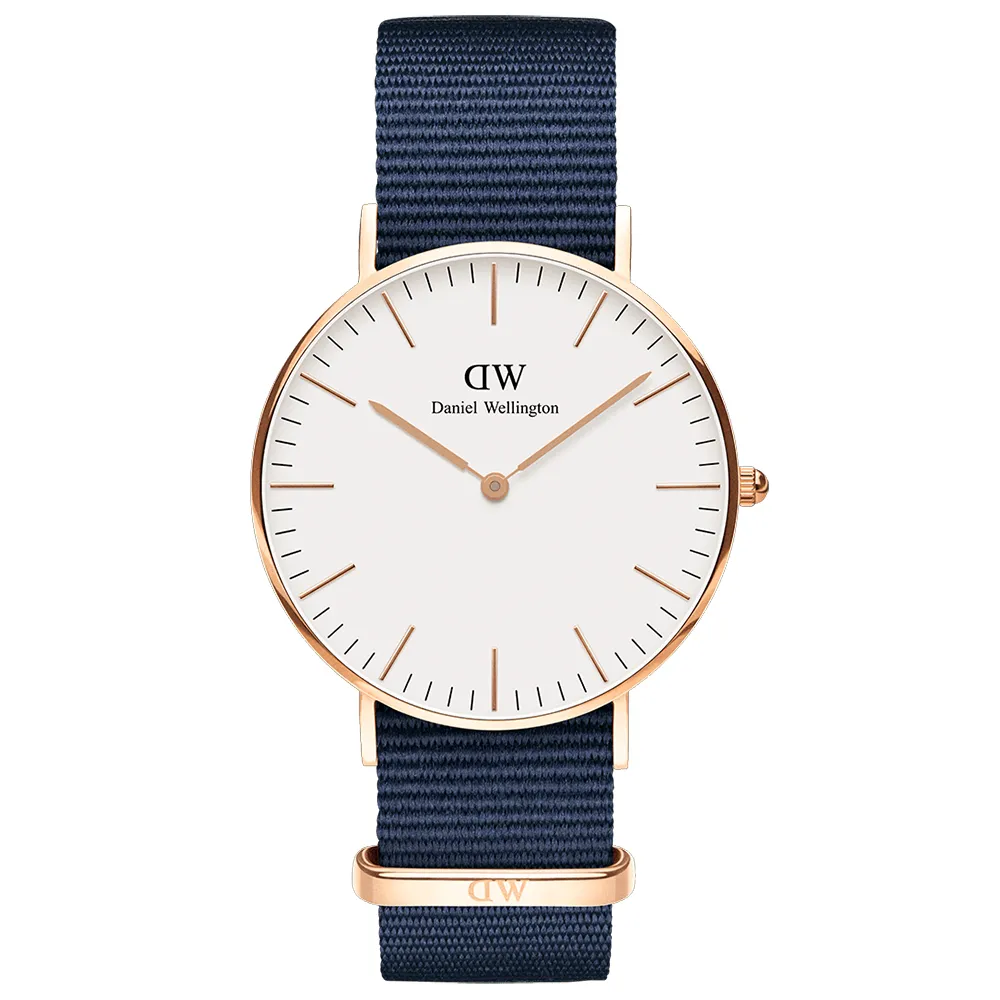 【Daniel Wellington】貝斯沃特午夜藍NATO錶帶石英腕錶-金框/36mm(DW00100279) 歷史價格詳細信息