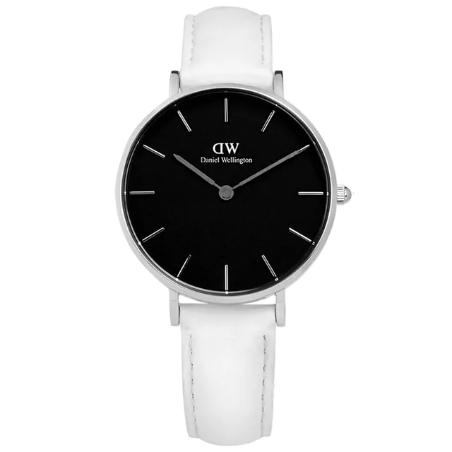 DW Daniel Wellington 純白時尚經典邦迪皮帶腕錶-銀框/32mm(DW00100190) 歷史價格詳細信息