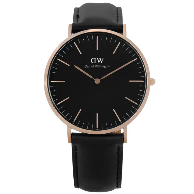 DW Daniel Wellington / DW00100425 / Iconic Motion 防水 橡膠手錶 黑x玫瑰金框 40mm 歷史價格詳細信息