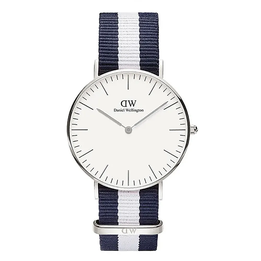 【Daniel Wellington】Classic Glasgow 藍白織紋錶 DW手錶 DW00100047 歷史價格詳細信息