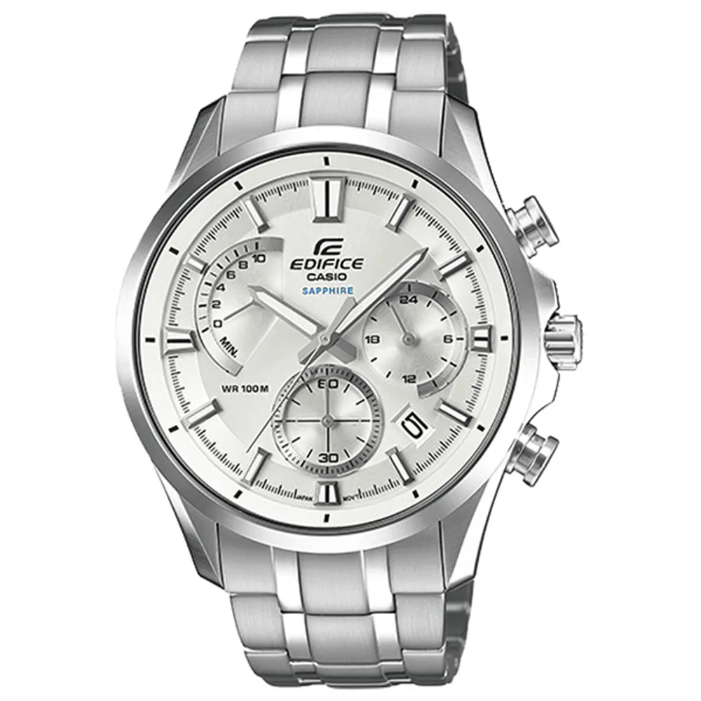CASIO EDIFICE 極速狂飆三眼賽車運動錶(白) 歷史價格詳細信息