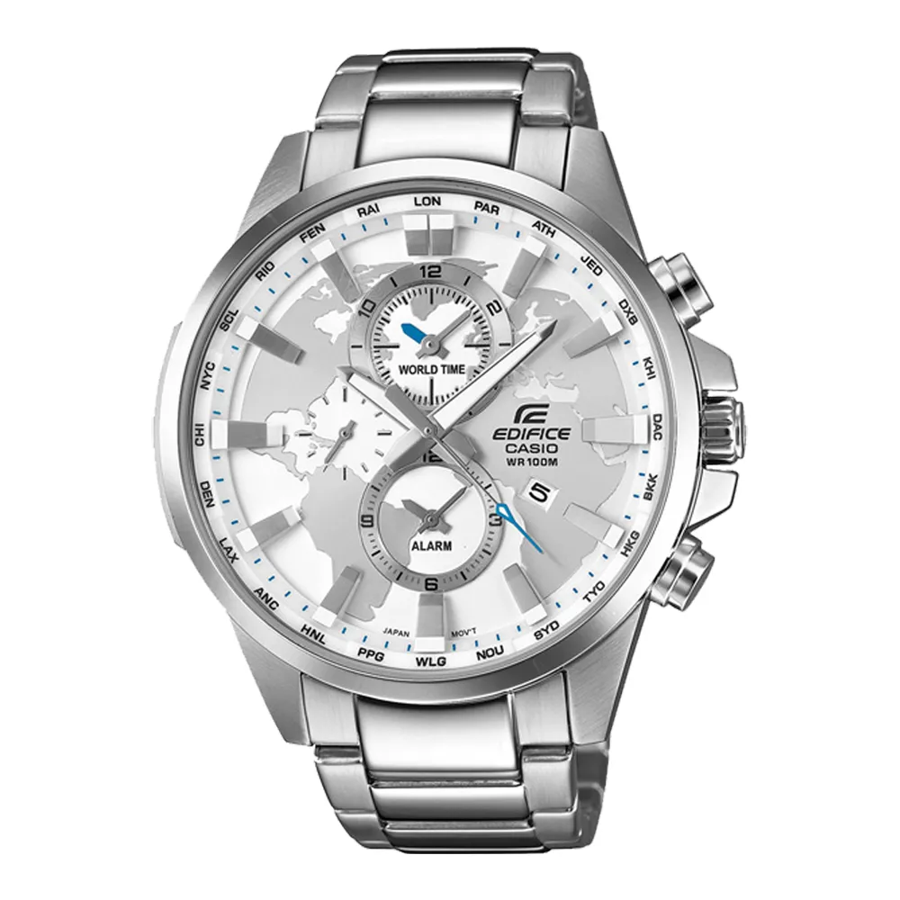 CASIO EDIFICE 世界邁動三眼賽車腕錶-EFV-520D-7AVUDF 歷史價格詳細信息