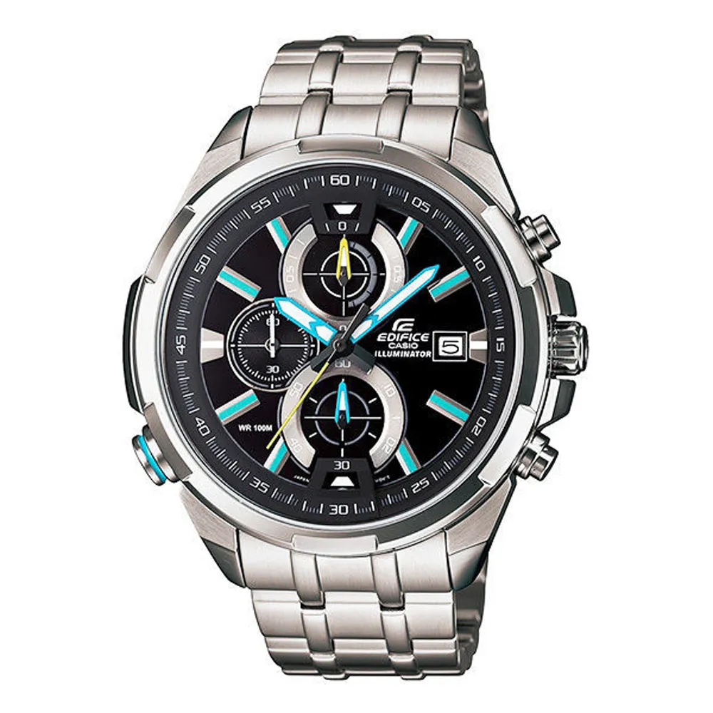 CASIO EDIFICE系列 煞車碟盤概念設計太陽能三針三眼賽車計時腕錶  EQS-940DB-1A 歷史價格詳細信息