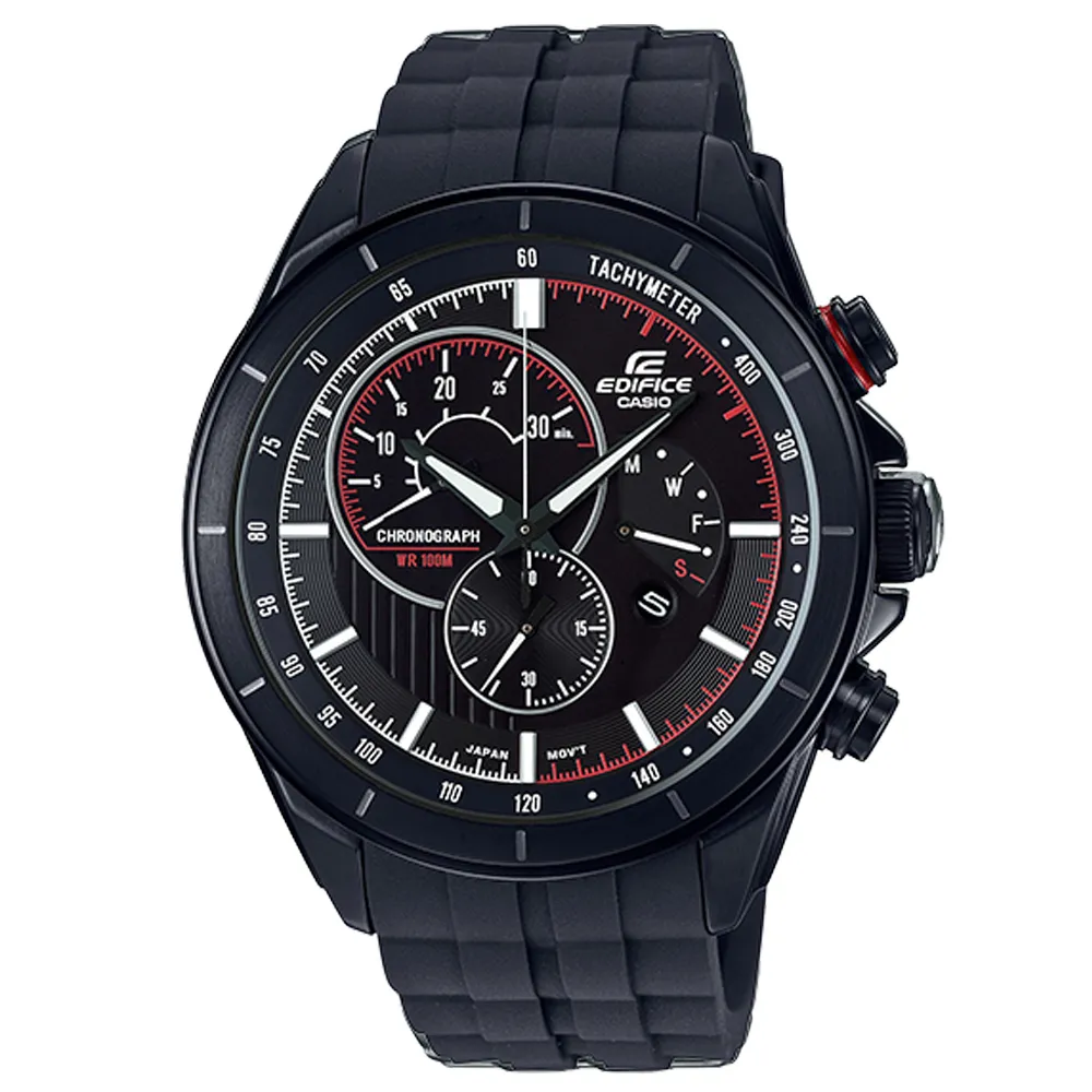 【CASIO】EDIFICE EFR-526BK-1A2 Red Bull F1賽車計時款/44mm/黑x藍【第一鐘錶】 歷史價格詳細信息