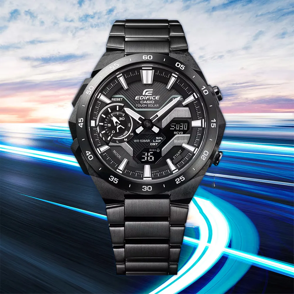 CASIO 卡西歐 EDIFICE 方程式賽車懸吊系統 太陽能智慧藍芽雙顯錶 ECB-2000DD-1A 歷史價格詳細信息