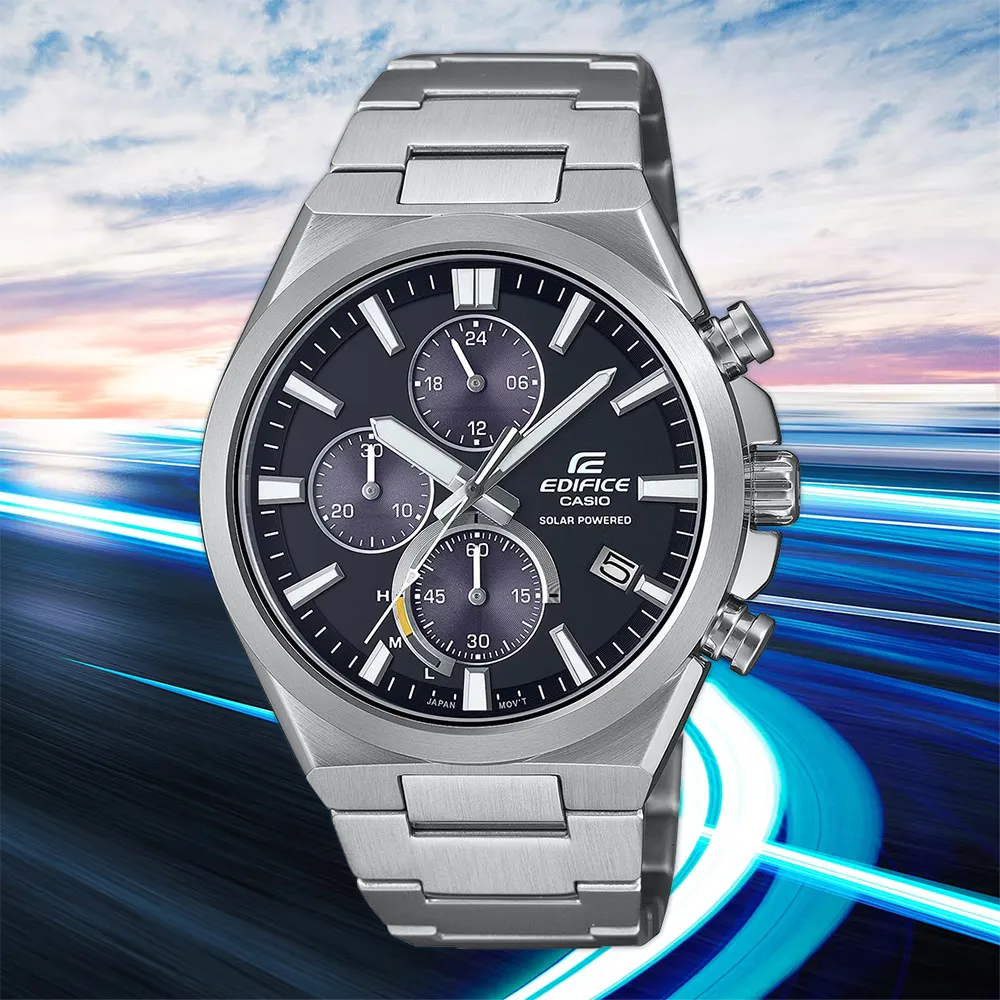 CASIO卡西歐 EDIFICE 太陽能x藍牙連線 賽車計時腕錶 ECB-2200DD-1A 歷史價格詳細信息